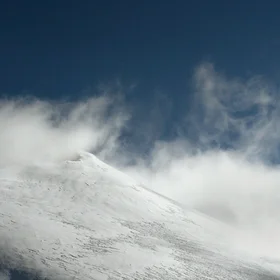 Snow-covered mountain