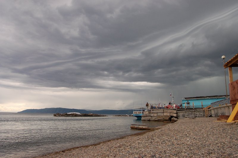 Cloud stratification, Baikal Lake shore