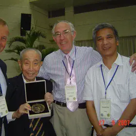 Prof. Tungsheng Liu during the award of EGU's Alexander von Humboldt Medal 2007