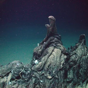 Asphalt volcano in the Gulf of Mexico