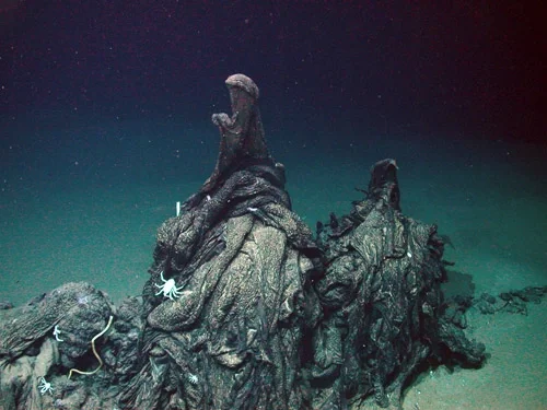 Asphalt volcano in the Gulf of Mexico