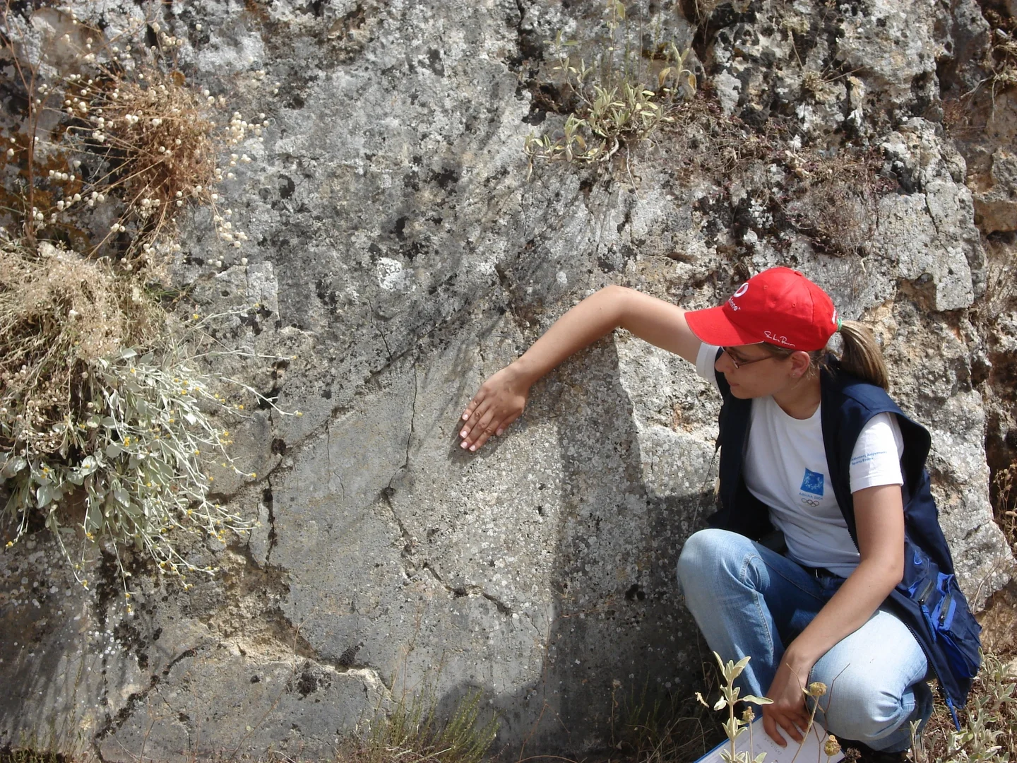 Fault plane in Central Greece