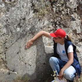 Fault plane in Central Greece