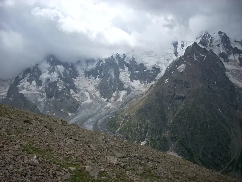 Glaciers and clouds