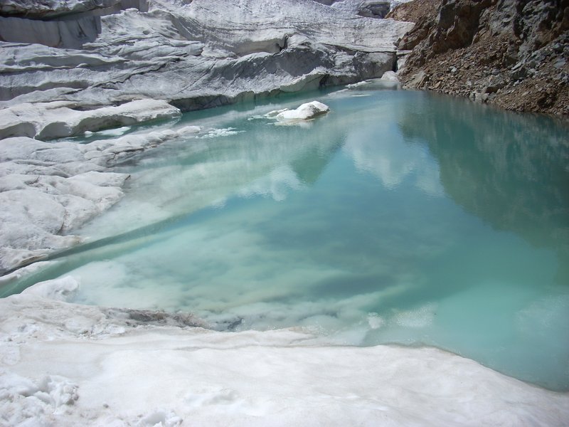 Small meltwater pond