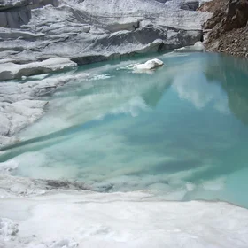 Small meltwater pond