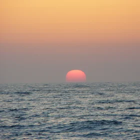 Distorted sun