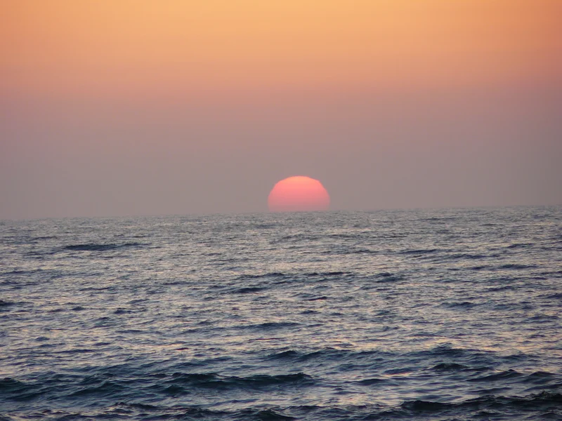 Distorted sun