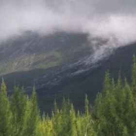 Cooling lava flow