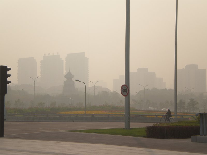 A view of Beijing's polluted sky
