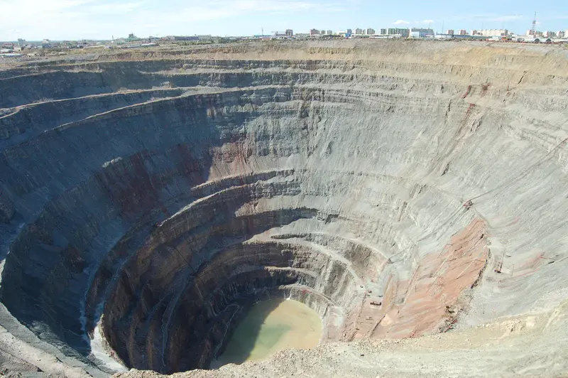 Mirny open pit, Siberia