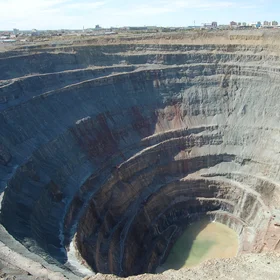 Mirny open pit, Siberia