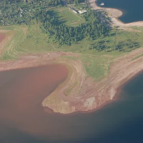 Lake shore in Siberia