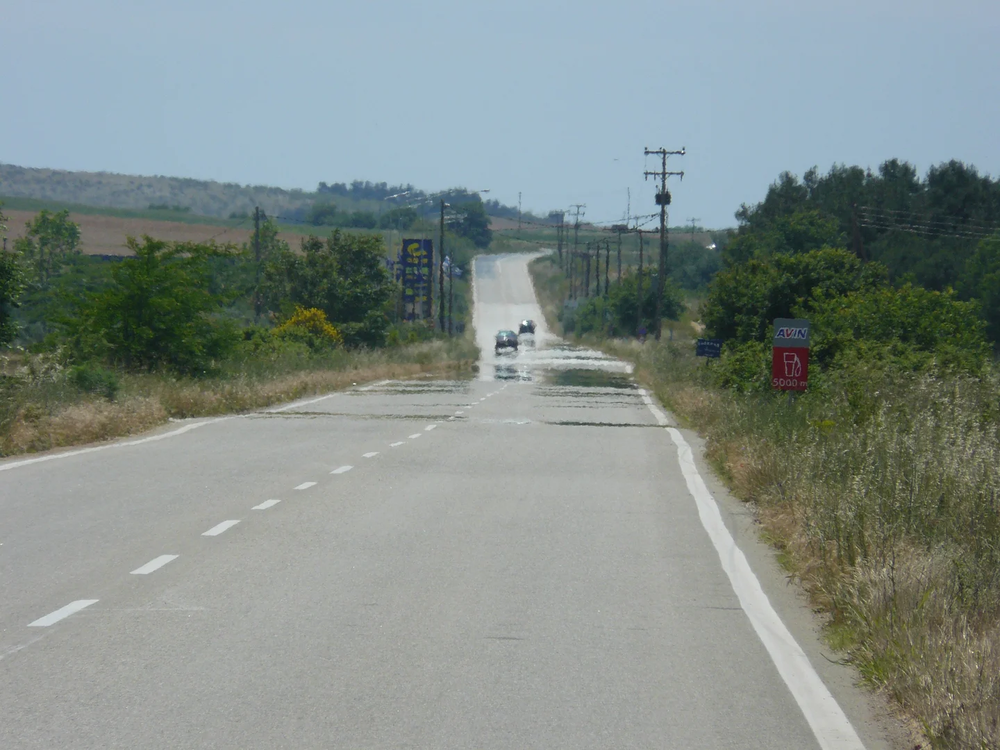 Highway mirage