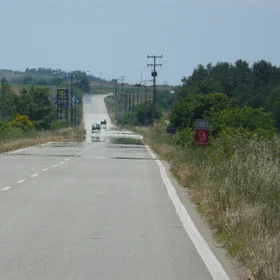 Highway mirage
