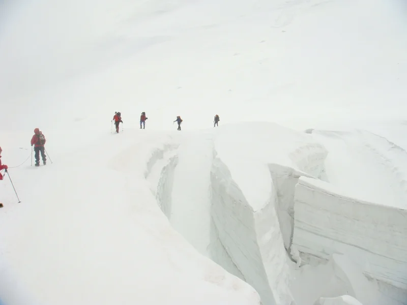 Ice crevasse