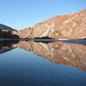 Salt Lake of Salt Dame of Qum - Iran