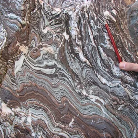 Ptygmatic fold,Iranshahr,Makran zone,Iran