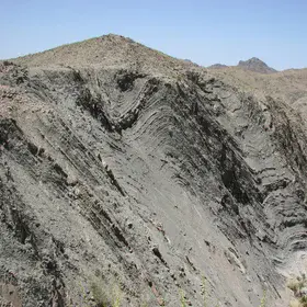 Folding near Zaboli, Baluchestan, Iran