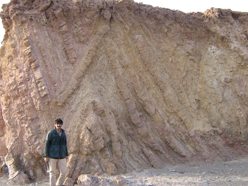Chevron Folds,North of Zahedan (Iran)