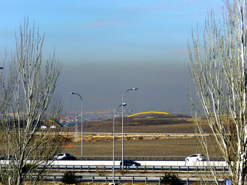 Pollution over Madrid