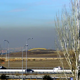 Pollution over Madrid