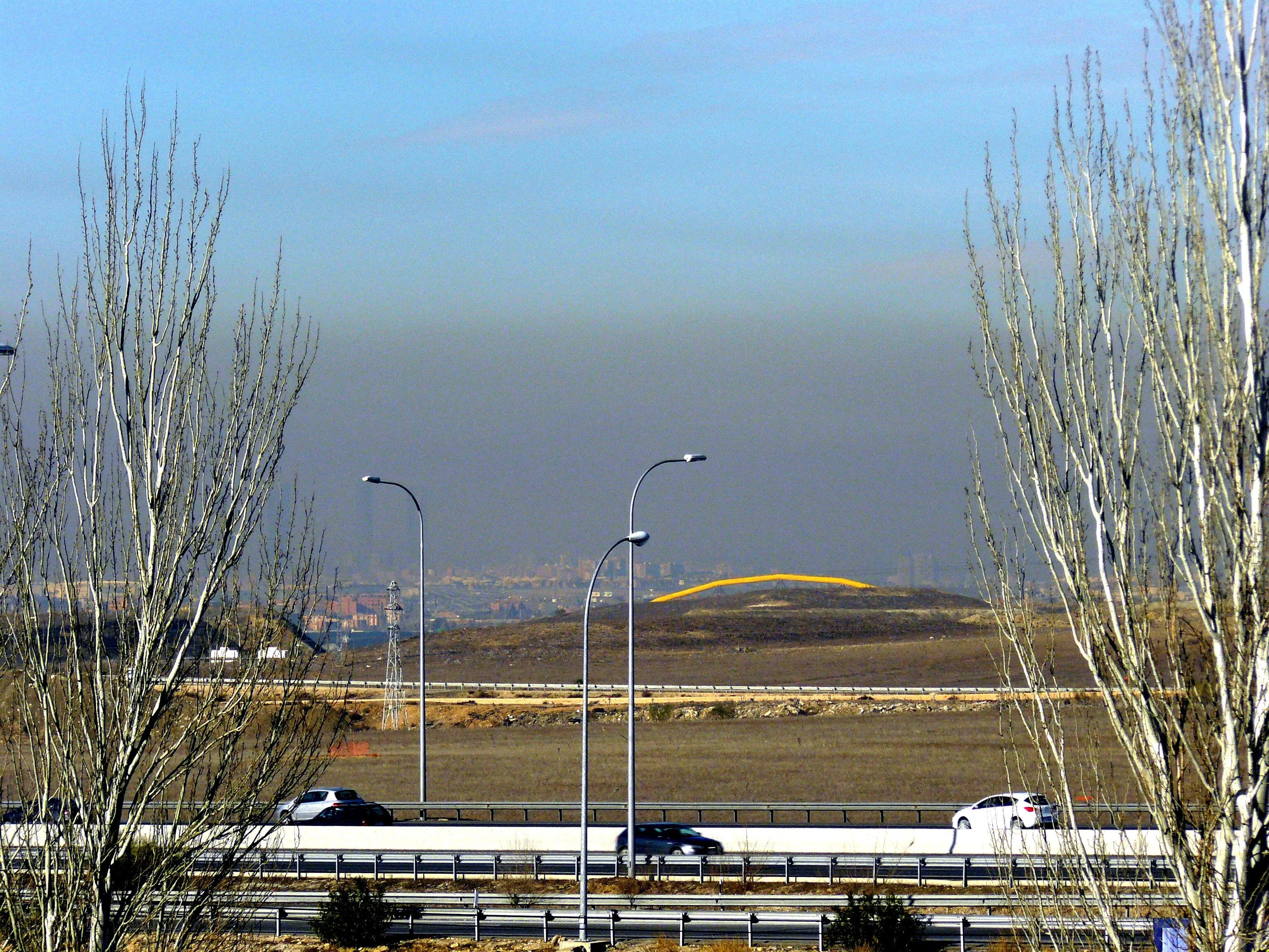 Pollution over Madrid