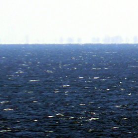 Mirage of shoreline