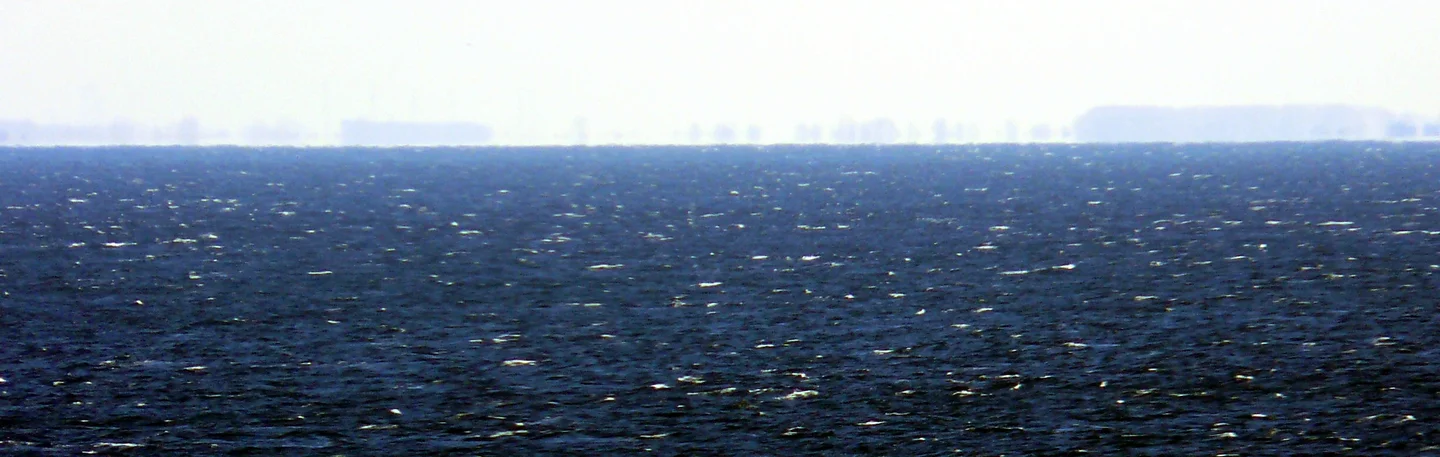 Mirage of shoreline