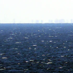 Mirage of shoreline