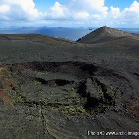 Volcanic Crater on Surtsey Island, Iceland