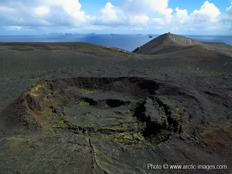 Volcanic Crater on Surtsey Island, Iceland