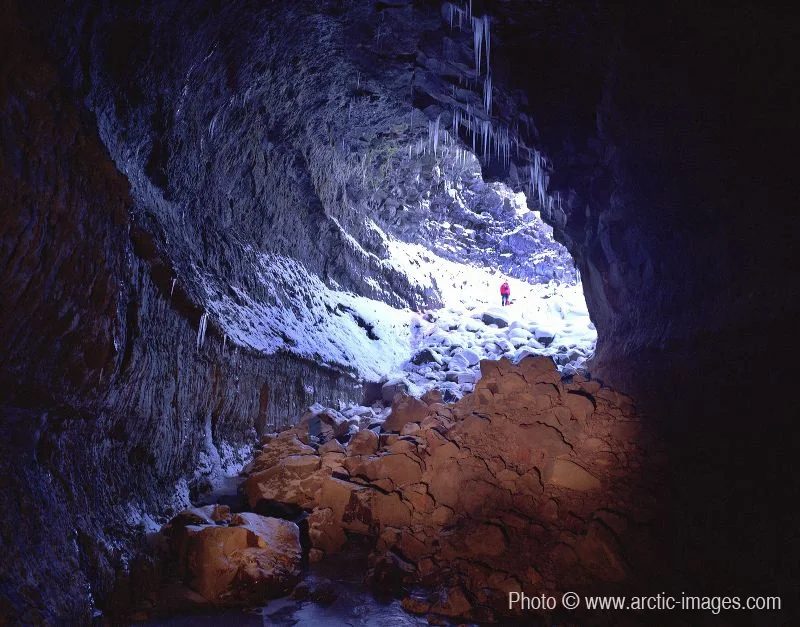 Vidgelmir lava cave, Borgarfjordur, Iceland