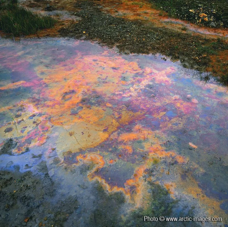 Water creek with ferro sediment, Iceland