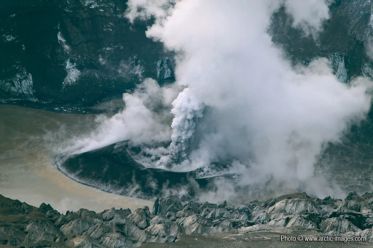 Eruption of Grimsvotn, Vatnajokull Ice Cap, Iceland