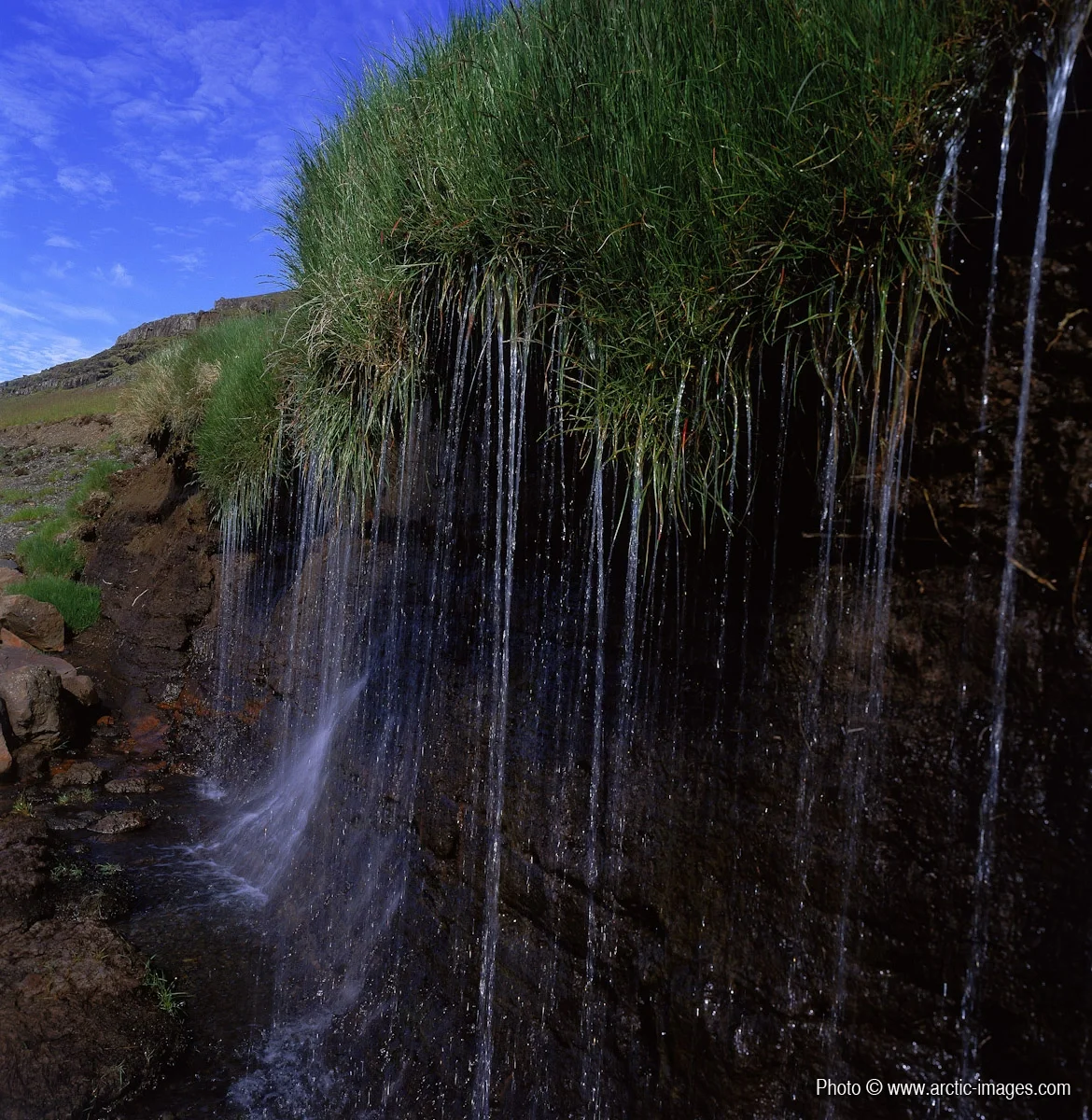 Mountain Fresh Water Creek, Central Highlands, Iceland
