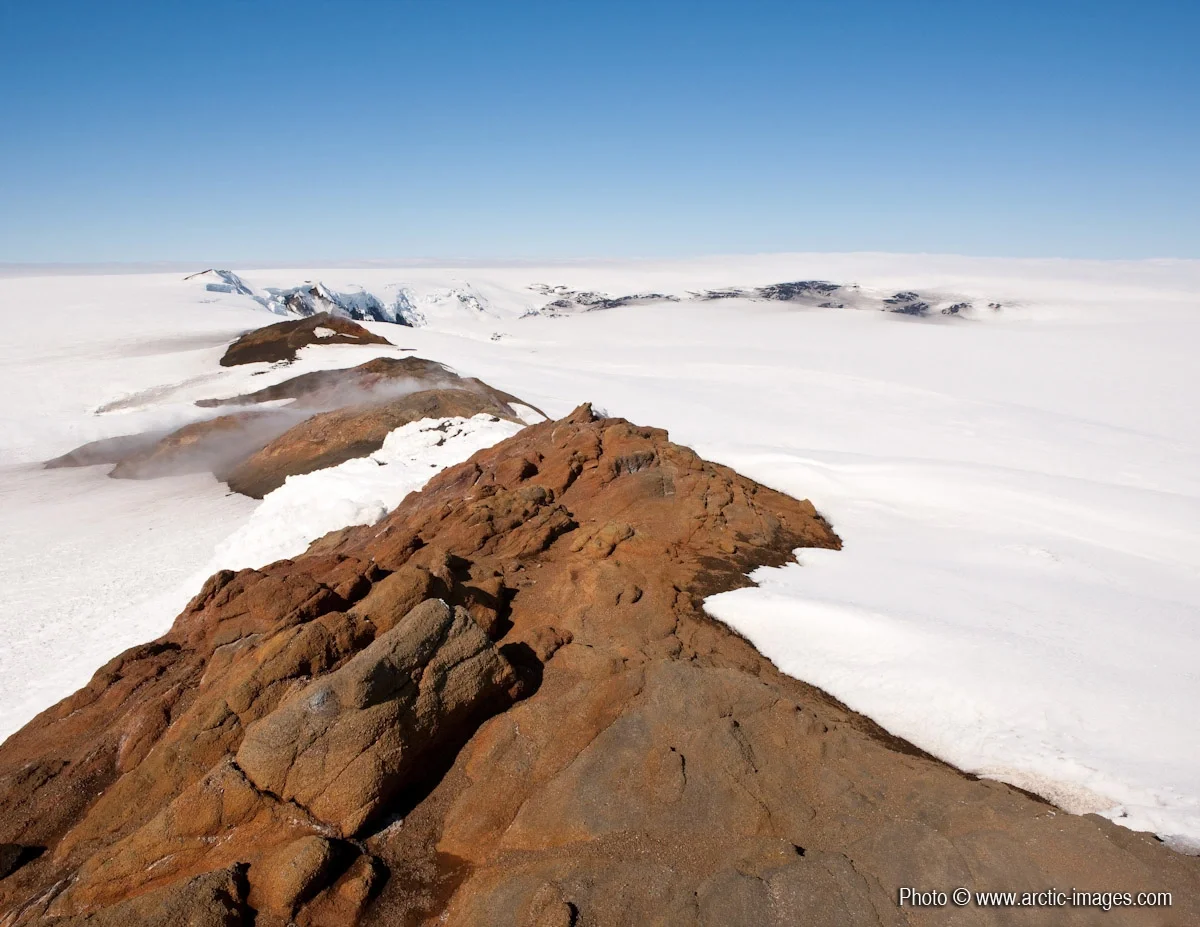 Grimsvotn volcano, Vatnajokull Ice Cap, Iceland