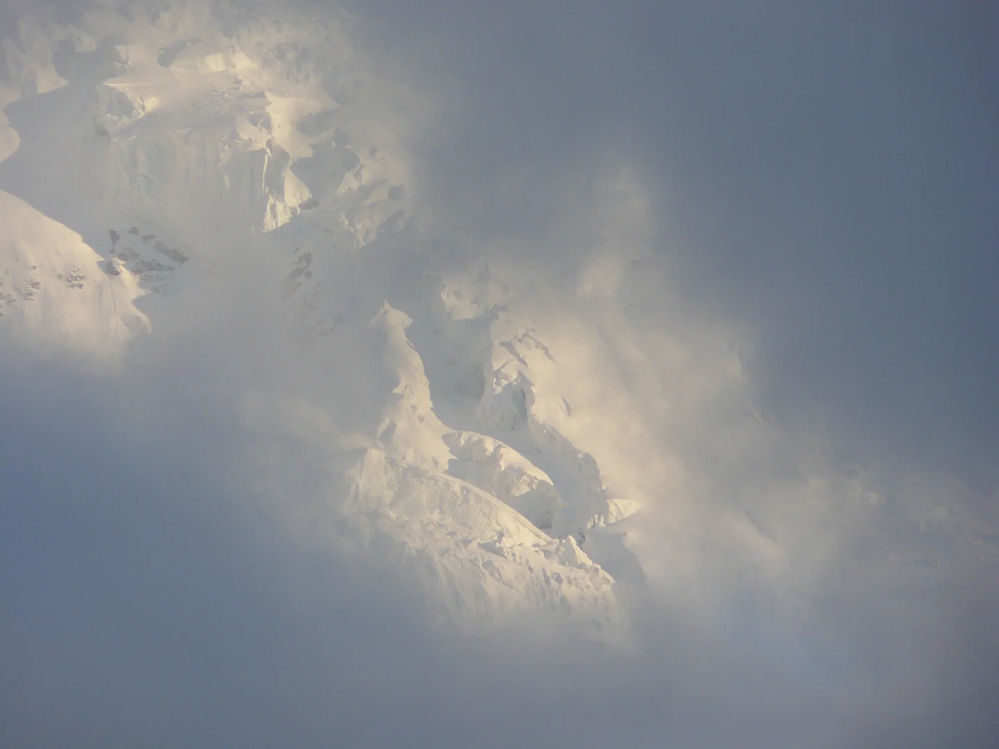 Flank of Jungfrau with snow