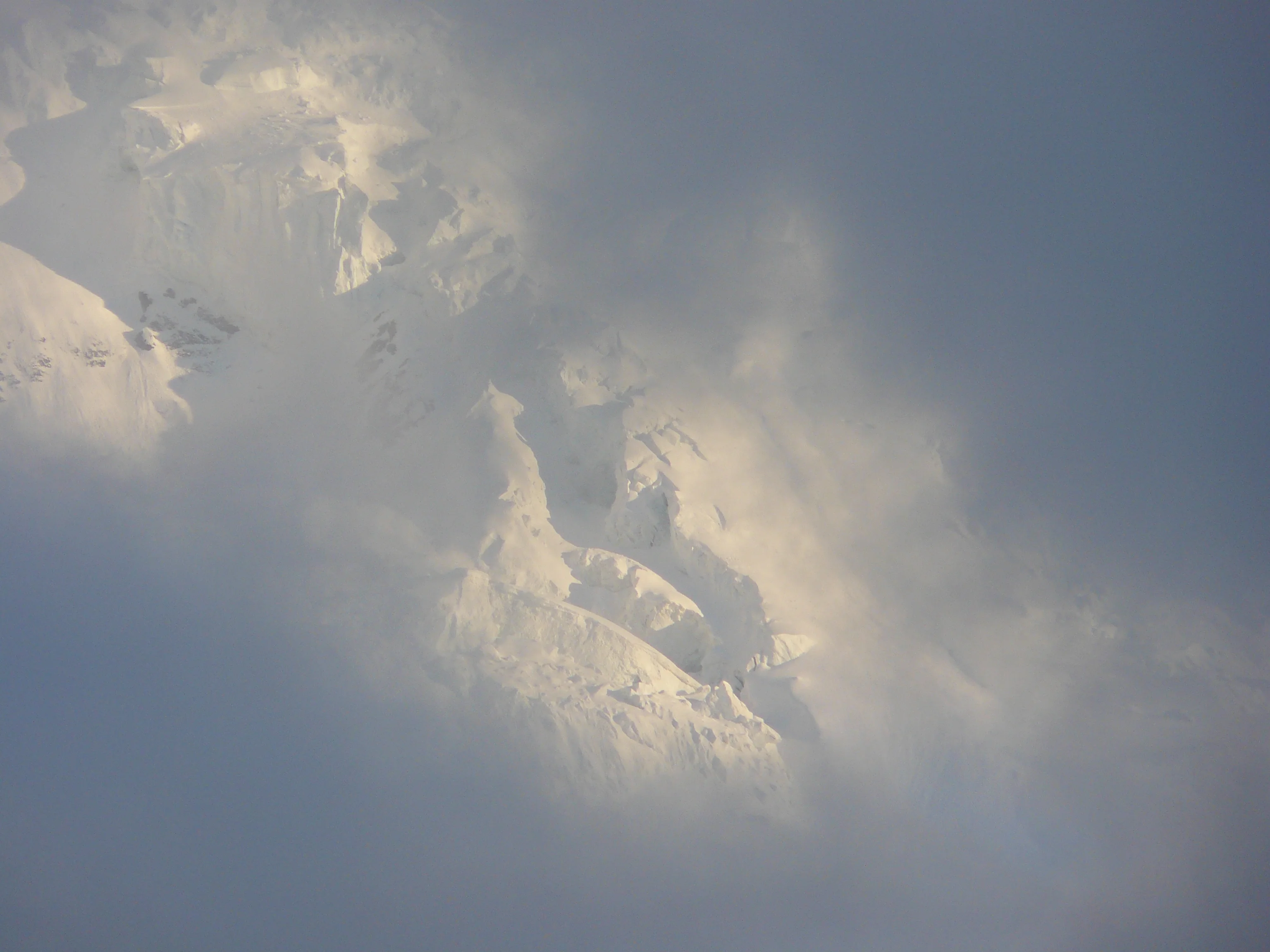 Flank of Jungfrau with snow