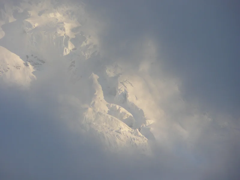 Flank of Jungfrau with snow