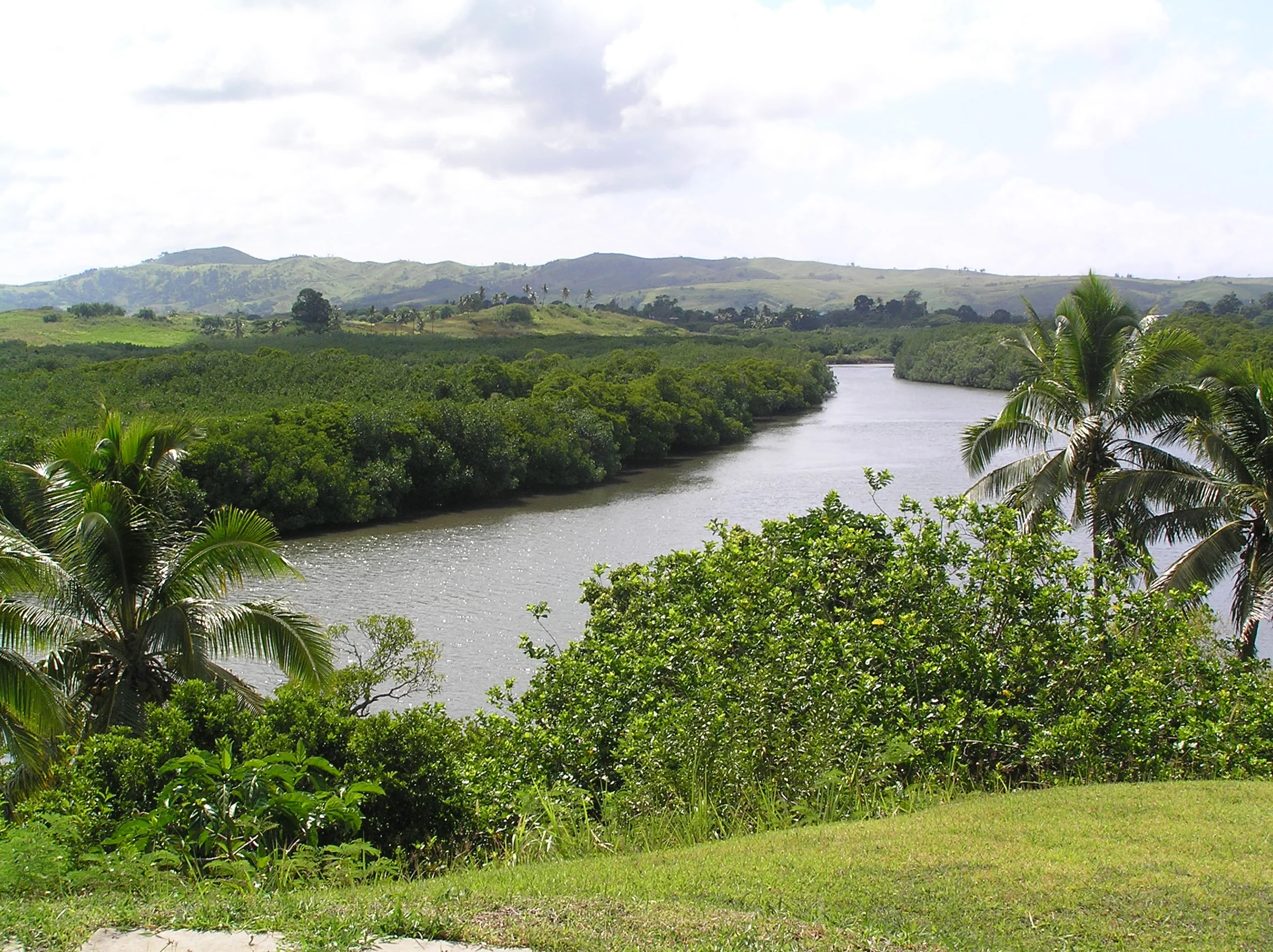 View of the Tuva River and central mountain range