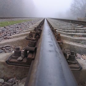 Fog at railroad