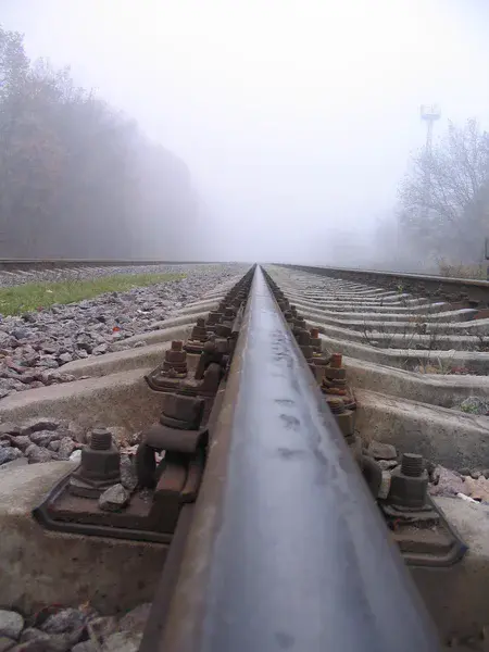 Fog at railroad