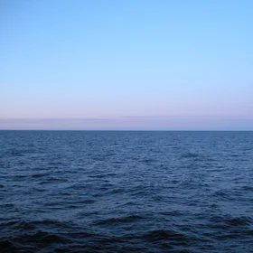 Quiet moonrise at sea