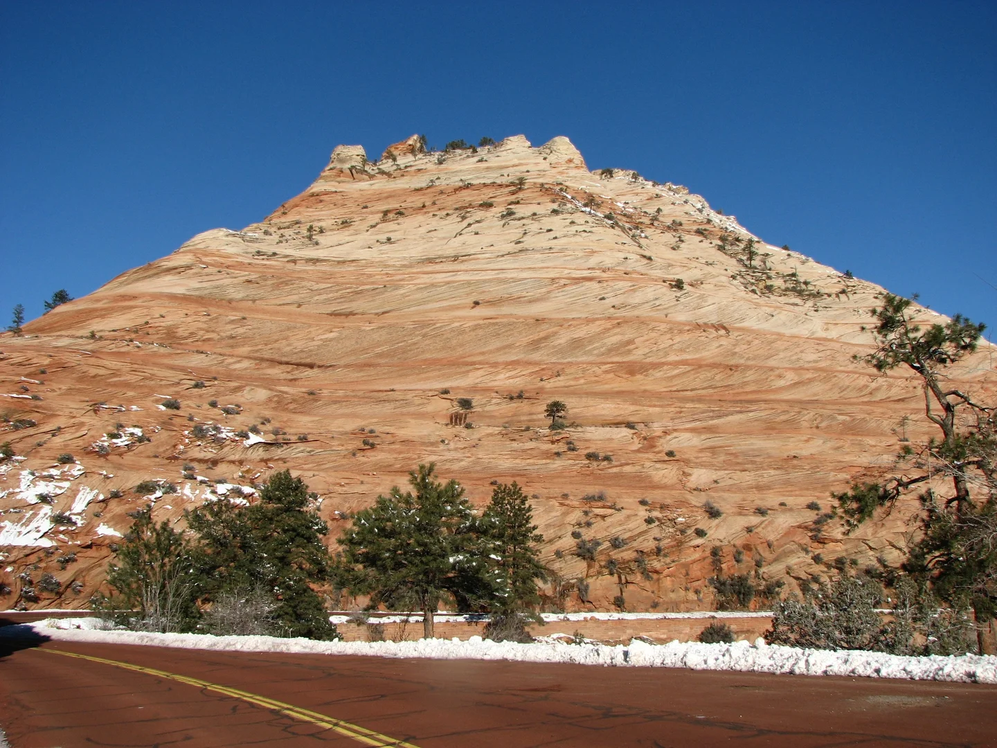 Cross-bedding and some snow