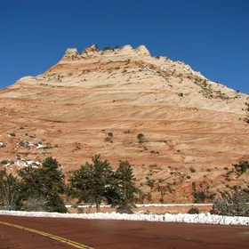 Cross-bedding and some snow