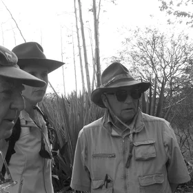 Old geologists at the outcrop