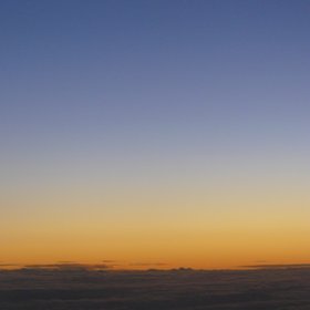 After sunset, from airplane