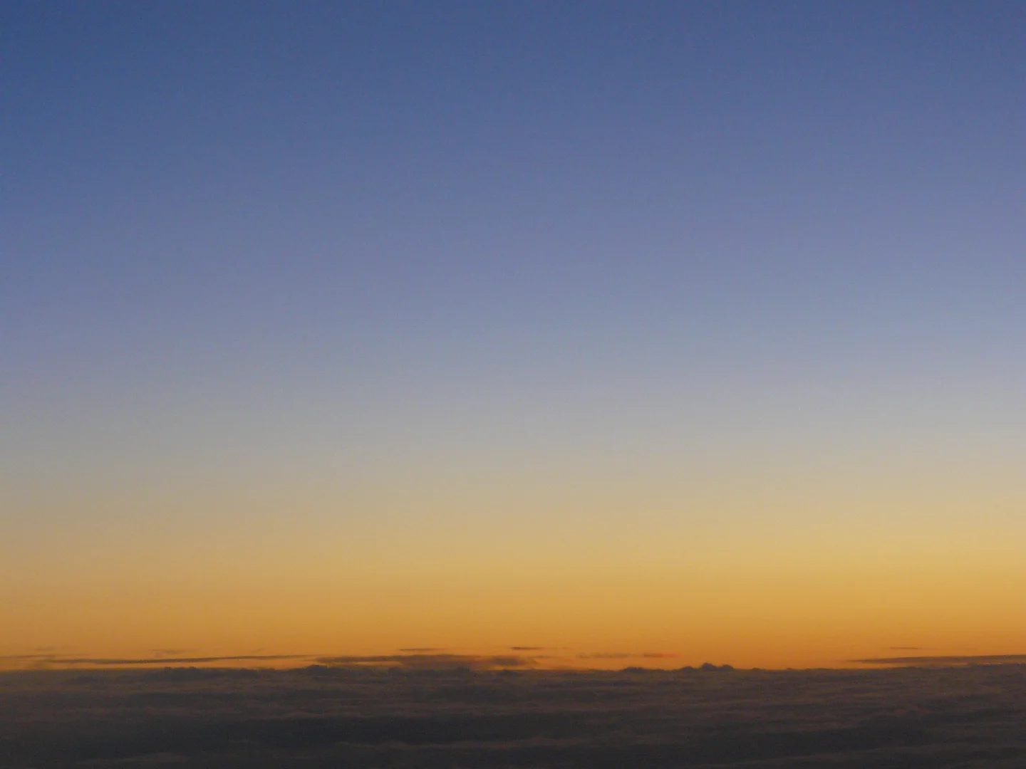 After sunset, from airplane
