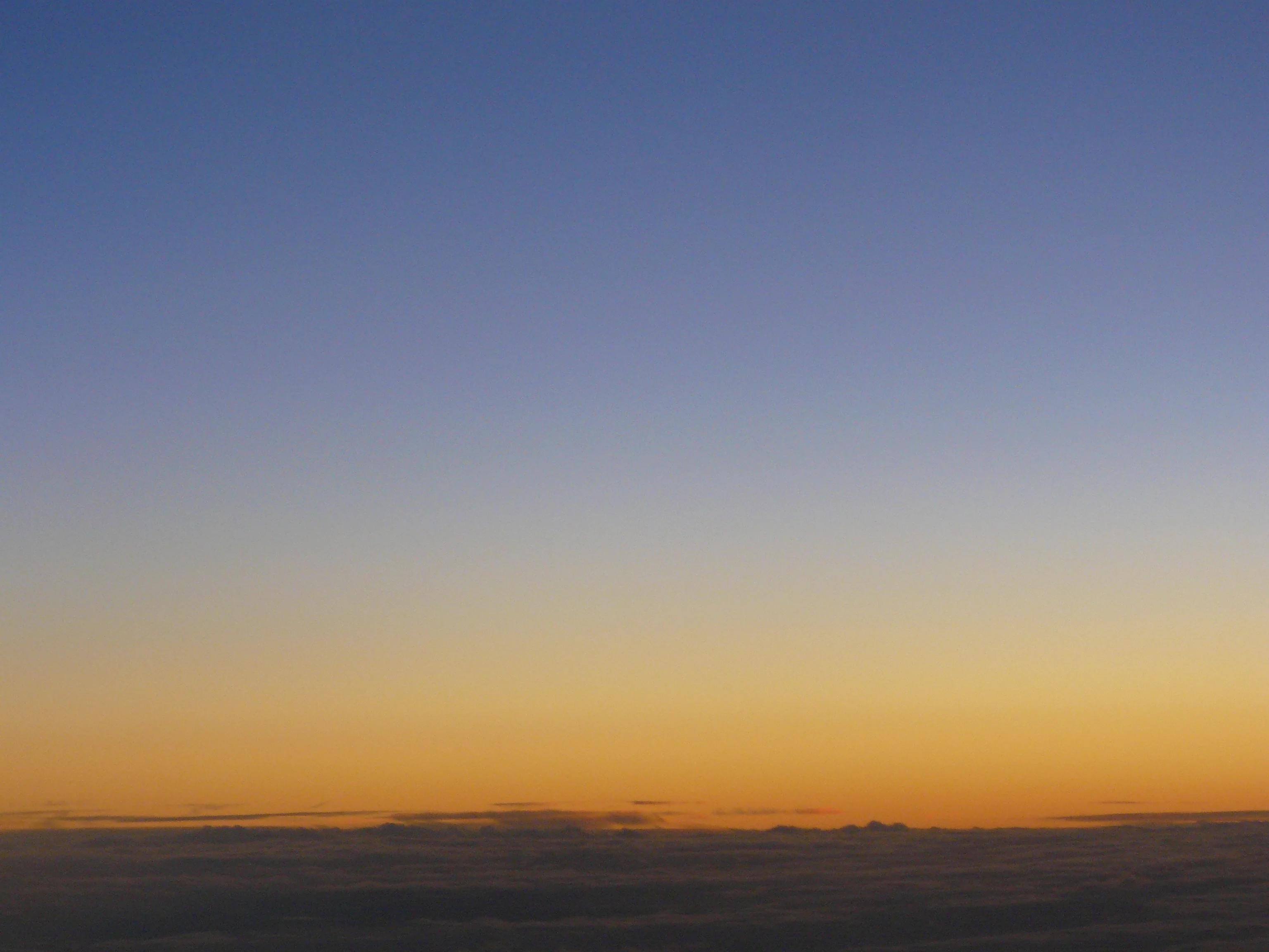 After sunset, from airplane